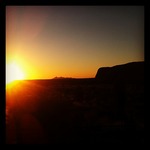 Sunset over Uluru