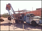 The machinery used for opal mining