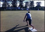 Matt playing bowls