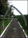 Whale bone walkway