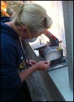 Laurs hard at work!