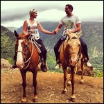 Us at the rim of Waipio Valley