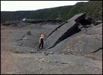 Shrunk and sunken lava