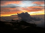Our reward: a beautiful sunset!