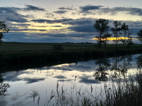 Sunrise on the canal.
