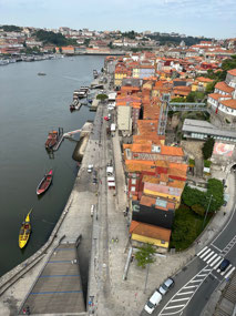 Porto from the top of the bridge.