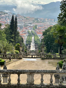 Looking down on Lamego.