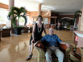 Dad and I before the wedding at Dreams Resort