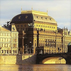 VIEW OF THE NATIONAL THEATRE FROM THE RIVER