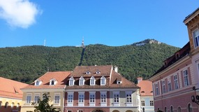SEE THE BRASOV SIGN OFF TO THE RIGHT
