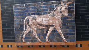 GLAZED BRICK TILES FROM 604 - 562 bc