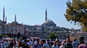PEOPLE POURING IN TO ISTANBUL