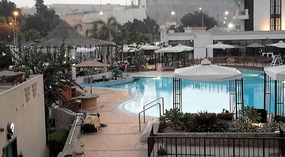 ONE OF THE TWO BEAUTIFUL POOLS AT THE HOTEL