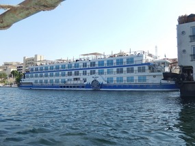 THIS WAS ANOTHER RIVER BOAT NEXT TO OURS