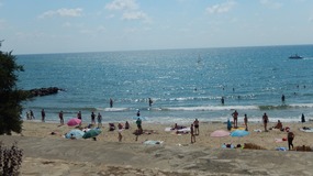 THE BEACH WAS RIGHT IN FRONT OF THE BUILDING