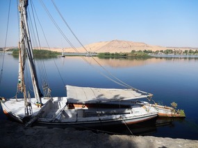 OUR PERSONAL FELUCCA WAS WAITING