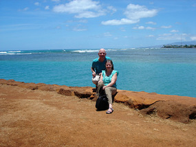 Us at Ala Moana Beach