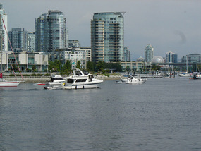 View across False Creek from Granville Island