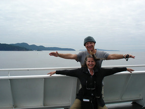 Titanic pose on BC Ferry
