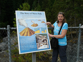 Dawn showing picture of nairn Falls