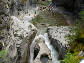 Potholes at Maligne Canyon