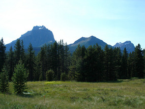 Mt Temple on way to Moraine Lake