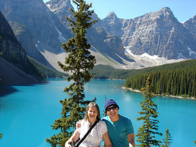Us at Moraine Lake