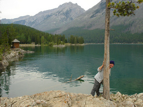 Ricahrd at Lake Minnewanka
