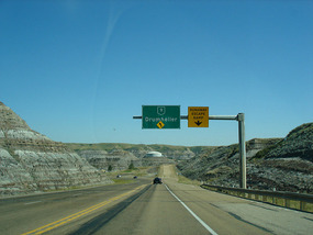 Entering Drumheller