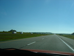 Flat farm land to Calgary