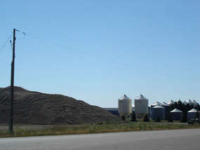 Grain silos on way to Calgary
