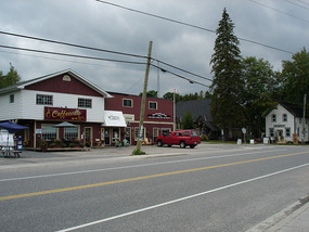 Main street in Rosseau 