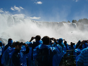 View from Maid of the Mist of American Falls