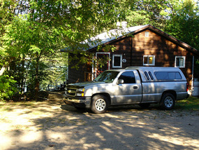 View from our cabin at Barry's Bay