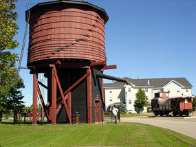 Wooden Water Tower at Barry's Bay