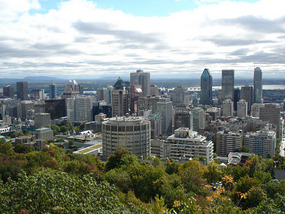 Montreal from Mont-Royal mountain side