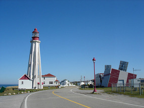 Lighthouse & buildings at Pointe-au-Pere