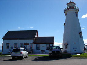 Lighthouse at East Point the tip of the island
