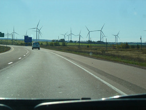 Wind Turbines outside of Amherst