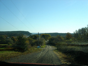 Horrible gravel road to Little River Look Off