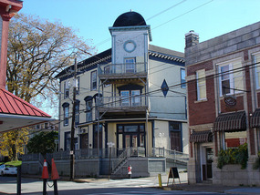 Old building in main street of Liverpool