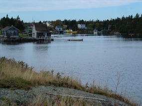 Inlet fishing harbour at Stonehurst
