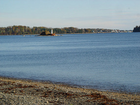 Little lighthouse beacon in Mahone Bay