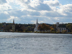 The three churches main attraction of Mahone Bay