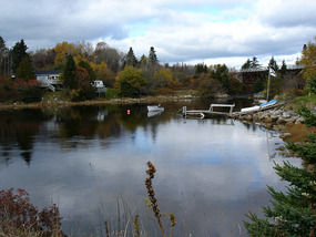 Small inlet mooring at Black Point