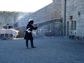Rifle demonstration inside Citadel