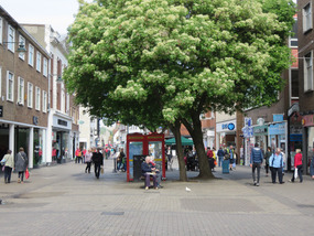 Main cobblestone street of Canterbury