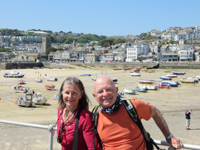 Sitting by the St Ives Harbour