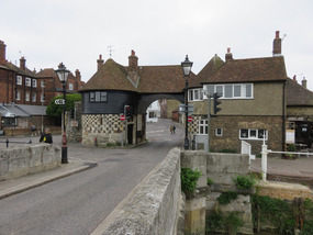 The Barbican and Toll Bridge to the town