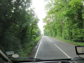Road before turn off to Long Furlong Farm
